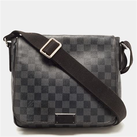 lv damier graphite messenger bag|District Messenger Damier Graphite Canvas .